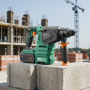 <span class=keywords><strong>Kit</strong></span> Martello Perforatore Rotativo Senza Fili 40V Brushless 2.4J con 4 Funzioni: Foratura, Perforazione a Percussione, Scalpellatura e Sgancio - Product Image 6