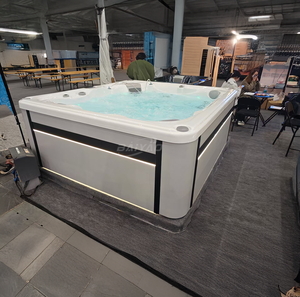 Bain à remous extérieur de luxe abordable en acrylique pour plusieurs personnes, jacuzzi pour 5 personnes, prix d'usine, piscine à eau chaude - Product Image 2