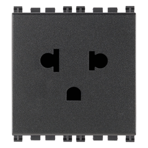 ซิกูรี่ 2P+T 16A ปลั๊กไฟ USA EU สีเทา 5.1x4.3x5.3 ซม. - Product Image 1