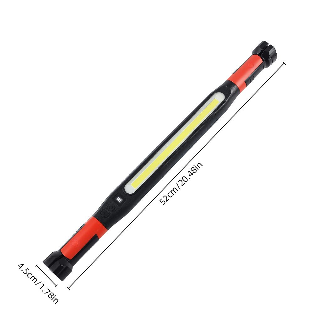 Portable 2000mAh Rechargeable COB LED 5000K Daylight Mechanic Light Underhood Magnetic Waterproof IP55 Type-C Emergency Work