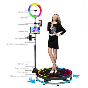 Fotomatón de diseño de seguridad Photoboot giratorio 80cm 360 plataforma <span class=keywords><strong>Photoboth</strong></span> Ch Warehouse 360 EQUIPO DE fotomatón para exteriores - Product Image 2