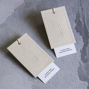 Tùy Chỉnh Thân Thiện Với Môi Hạt Giống Giấy Treo Thẻ Giá Tốt Nhất Logo In Treo Nhãn Cho Túi Xách Và Hàng May Mặc - Product Image 2