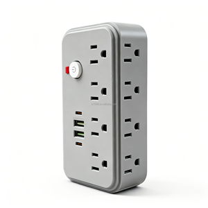 Multipresa, <span class=keywords><strong>Caricatore</strong></span> USB <span class=keywords><strong>da</strong></span> Parete, Estensore a 8 Prese con 4 Porte di Ricarica USB, Prese Elettriche Multiple - Product Image 1