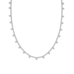 Collar de Joyería Antideslustre con Cuentas Doradas y Dijes, Cadena de Eslabones - Product Image 6