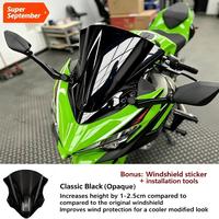 Pare-brise de moto haute performance, déflecteur avant épaissi modifié pour la course, compatible Kawasaki Ninja400 Ninja500