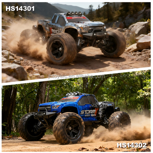 Camion monstre RC 4x4 tout-terrain haute vitesse à moteur brushless à l'échelle 1:14, <span class=keywords><strong>voiture</strong></span> télécommandée électrique de qualité hobby - Product Image 2