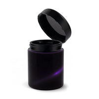 Top Blue miron ultra violet bocal en verre UV hermétique anti-odeurs bocal à col haut et large avec couvercle d'humidité 500 ML