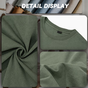 T-shirt 100% coton pour hommes de luxe en détresse T-shirt de haute qualité avec logo vintage vierge personnalisé délavé à l'acide surdimensionné - Product Image 6