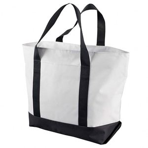 Sac fourre-tout personnalisé imprimé avec fermeture éclair, grande capacité, logo, sac de shopping en toile de coton bio surdimensionné, personnalisable, de qualité supérieure - Product Image 5