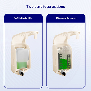 <span class=keywords><strong>Dispenser</strong></span> Compatto per Sapone Schiumogeno e Igienizzante Mani, Montaggio a Parete, in Plastica, per Bagno, Capacità 1000ml - Product Image 4
