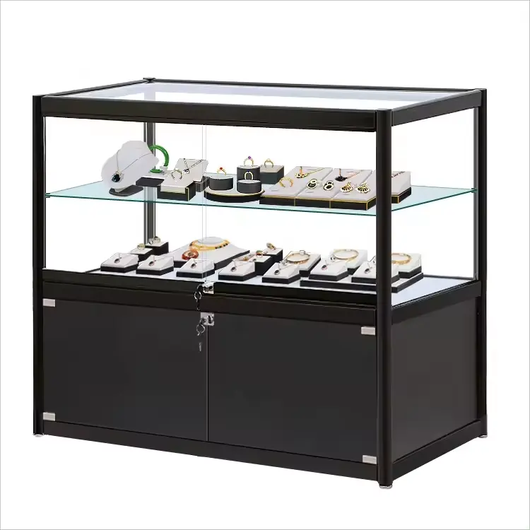 Customized Jewellery Boutique Display Cabinet Jewelry Counter Display Showcase