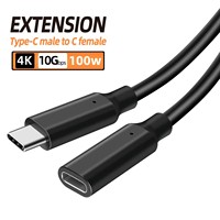 Cable de Extensión USB C, USB 3.2 Tipo C 3.1 Macho a Hembra, Carga y Sincronización para iPhone 17 16 15 Pixel / Nuevo iPad Dell XPS