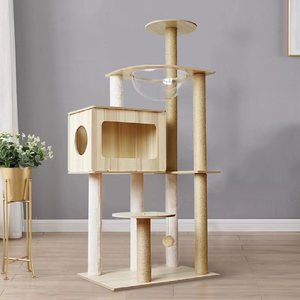 2024 Wholesale Luxury All-in-one <strong>Large</strong> <strong>Cat</strong> <strong>Climbing</strong> Frame Multi-layer Wooden <strong>Cat</strong> Nest <strong>Cat</strong> <strong>Tree</strong> - Product Image 5