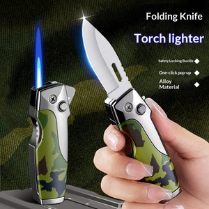 Encendedor Plegable Cortavientos <span class=keywords><strong>de</strong></span> Camuflaje Transfronterizo para Exteriores, Recto, Multifuncional, Portátil para <span class=keywords><strong>Camping</strong></span> HF2507 con Caja <span class=keywords><strong>de</strong></span> Exhibición - Product Image 2