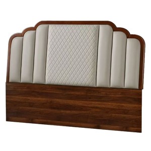 Cabecera Moderna Tapizada con Marco de Madera Sólida y Panel de Cuero, Muebles de Dormitorio para Cama Doble o Individual - Product Image 5