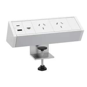 Universal desktop socket Clip desk type with usb Metal Support customised factory supplier Customised socket