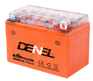 Batterie DENEL 6MG6.5L pour démarrage 12V 6.5Ah, remplacement à auto-décharge ultra-faible pour moto, VTT, UTV, scooter - Product Image 1