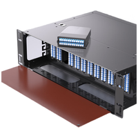 2U 19 Inch Sliding MPO Fiber Patch Panel 144 Port LC Duplex Modular ODF Chassis REACH SVHC Certified for Data Center