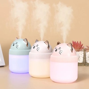 귀여운 고양이 LED 라이트 USB 미니 가습기 초음파 디지털 디스플레이 아로마 디퓨저 홈 데스크탑 침실 디퓨저 - Product Image 4