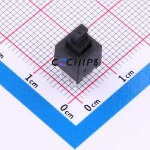 PS-7054DVB-6PN01 Push Button Switch Through hole Component (THT)-6P,7x7mm Switch No Lock Rectangle Plunger 100mA 30V - Product Image 1