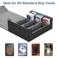 2400 + Trading Cards Deck Box Caja de almacenamiento de tarjetas Cierre magnético de cuero Tcg Deck Box para Magic Commander Card