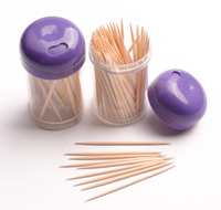 Cure-dents en bois de bouleau Linke de haute qualité, écologiques, 6,5 cm, sans danger pour les aliments, ensemble de couverts, support OEM