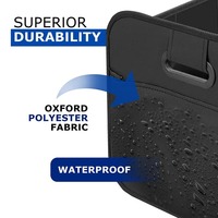 Boîte de rangement pour coffre de voiture grande capacité, organisateur de coffre imperméable en tissu Oxford pliable, antidérapant, durable et robuste