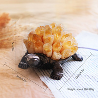 Lampe en cristal tortue de mer naturelle en gros Améthyste de l'eau Cluster USB Veilleuse Artisanat Lumières décoratives pour la maison Cadeaux de mariage