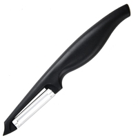 Nieuw Product Roestvrijstalen Mes Fruit Groente Aardappelschiller Met Antislip Plastic Handvat