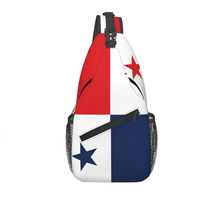 Sac bandoulière de haute qualité avec drapeau du Panama, personnalisable avec logo, sac de poitrine, sac à dos bandoulière, sac de voyage pour poitrine, vente en gros d'usine