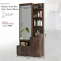 Meubles de maquillage en bois d'ingénierie au design moderne avec grand miroir et tiroir, vente directe d'usine pour salon et chambre à coucher