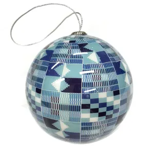 Decoração de natal, padrão de decoração, pintura personalizada 8cm espuma envoltória bolas de natal