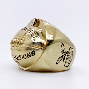 Anillo Conmemorativo de los Philadelphia Eagles, Campeones Mundiales de 1948, Joyería de Aleación Plateada, Recuerdo - Product Image 2