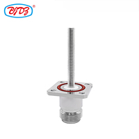 Approvisionnement d'usine N Type prise femelle prise mâle panneau de bride 4 trous soudure rf coaxial adaptateur coaxial adaptateur connecteur de prise