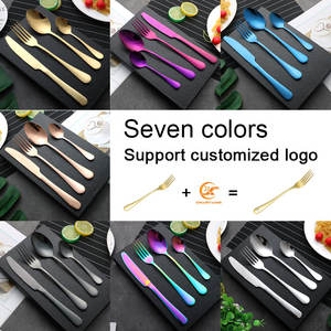 Ensemble de <span class=keywords><strong>couverts</strong></span> en acier inoxydable de luxe en bois doré 16/<span class=keywords><strong>24</strong></span> pièces - Product Image 6