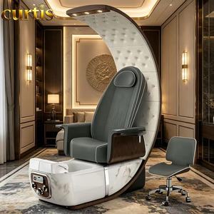 Poltrona <span class=keywords><strong>Spa</strong></span> Elettrica Reclinabile di Lusso <span class=keywords><strong>per</strong></span> Pedicure con Idromassaggio, Lampada LED e Massaggio Completo <span class=keywords><strong>per</strong></span> Saloni di Bellezza e Cura dei Piedi - Product Image 6