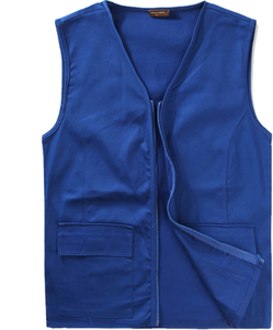 I lavoratori con Logo personalizzato in cotone 200G indossano gilet di cotone uniforme da lavoro resistente alle rughe gilet da uomo - Product Image 2