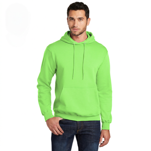 Men's Pullover <b>Hoodie</b> Fleece Polyester/Cotton Breathable Quick Dry Casual Winter Regular Fit - Product Image 1