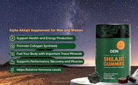 OEM/ODM 3000mg Pure Himalayan Shilajit Ashwagandha Natural Gummy Candy Energy Immune Support Muscle Recovery Hair Growth
