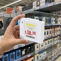 Étiquette de prix numérique COMPAX 1,54 pouce BWRY BLE ESL, étanche IP65, compatible graphiques, pour magasins de proximité et supermarchés, commande d'échantillon