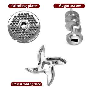 Picadora de Carne Eléctrica Comercial para Restaurante, para Carne de Res/Cerdo/<span class=keywords><strong>Pollo</strong></span>, 200 kg/h, Máquina de Rellenar de Acero Inoxidable, Molinillo de Carne - Product Image 5