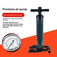 Pompe à air multifonctionnelle en acier inoxydable, gonfleur manuel bidirectionnel pour tente gonflable, utilisation portable en extérieur, modèle M153
