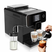 Machine à café expresso, cappuccino et latte entièrement automatique, intelligente, à écran tactile, en acier inoxydable, pour usage commercial et domestique 19