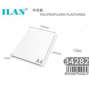 Pannello Cavo ILAN A4 210x297mm Spessore 3mm Polipropilene Plastonda 12pz - Product Image 3