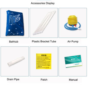 Chufang personalizable al aire libre interior PVC grueso aislamiento 4mm EPE portátil plegable hielo Spa bañera para adultos - Product Image 6