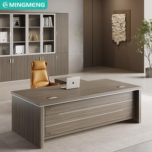 Bureau de direction simple et luxueux, bureau de cadre personnalisable, bureau de superviseur, bureau de travail élégant et durable - Product Image 4