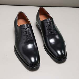 Zapatos Modernos de Oficina y Trabajo con Cordones, Punta en Pico, Hechos a Mano con Cuero Genuino, Cómodos, Transpirables y con Suela Impermeable - Product Image 5