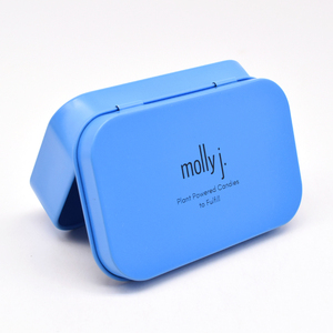 Hình chữ nhật scatola latta hình vuông màu đen bản lề công cụ lưu trữ Quà Tặng Kẹo tin trường hợp bao bì kim loại nhỏ bán buôn tùy chỉnh hộp thiếc có thể - Product Image 4