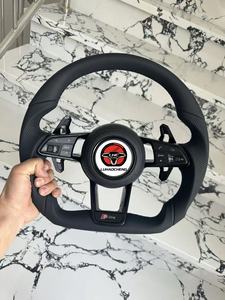 Volant multifonction en cuir perforé confortable pour <span class=keywords><strong>Audi</strong></span> EV <span class=keywords><strong>E</strong></span>-<span class=keywords><strong>tron</strong></span> <span class=keywords><strong>GT</strong></span> Q4 <span class=keywords><strong>E</strong></span>-<span class=keywords><strong>tron</strong></span>, volant de modification LHC - Product Image 6