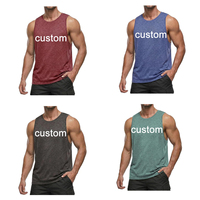 Débardeur de sport personnalisé OEM pour homme, séchage rapide, sans manches, pour entraînement sportif, sublimation